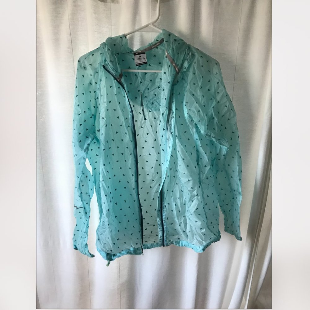 Nike Wind/Running Aqua Printed Zip Jacket